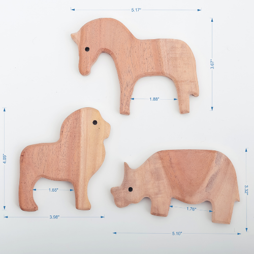 Natural Neem Wood Animal Teether Set – Safe, Eco-Friendly & Handcrafted | NeemKala