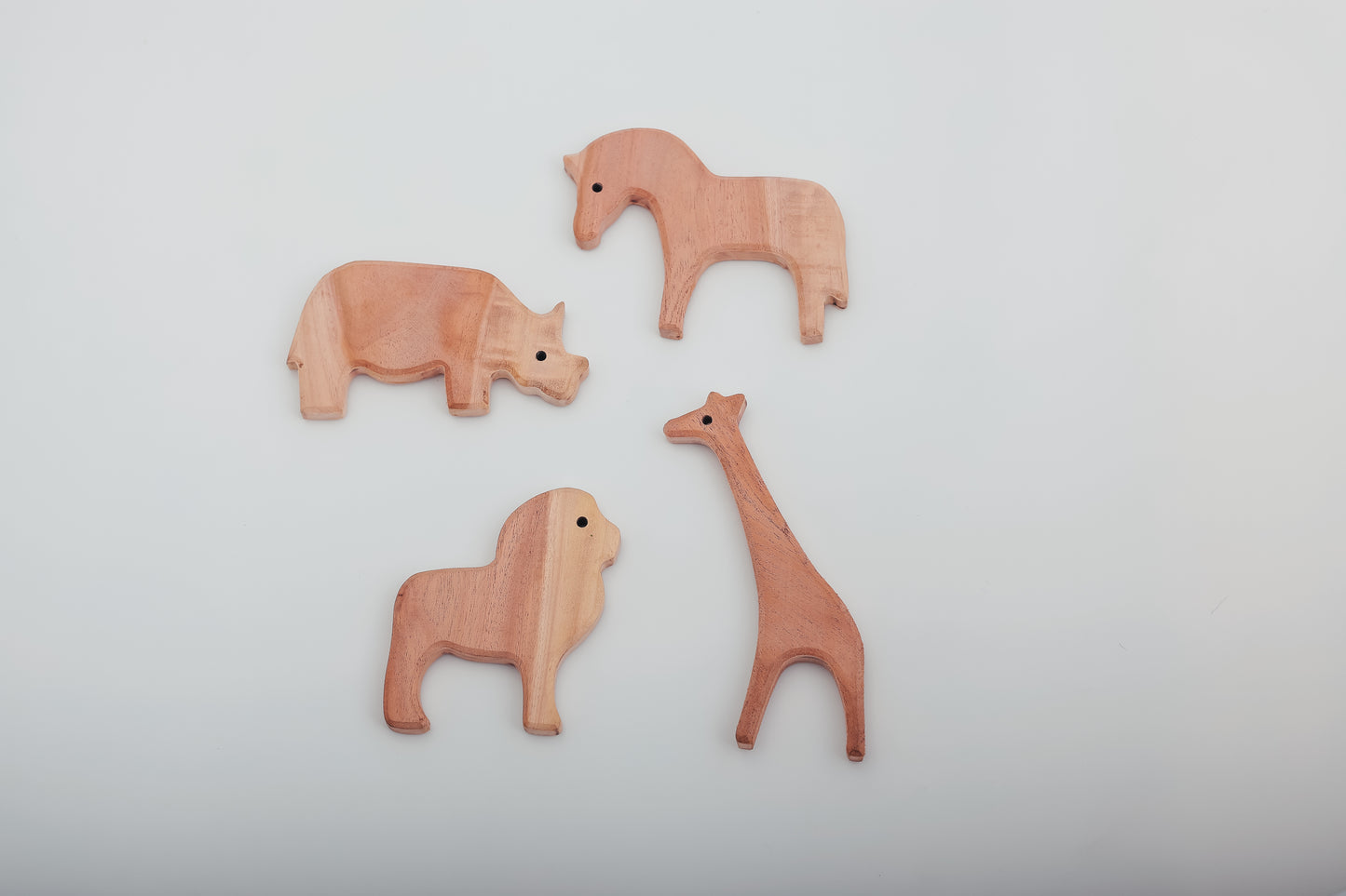 Premium Neem Wood Baby Teether Set – Handcrafted Natural Animal Safari set | Non-Toxic & Eco-Friendly